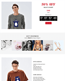 BFCM Fashion Shopify page template