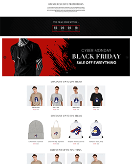BFCM Sales Shopify page template
