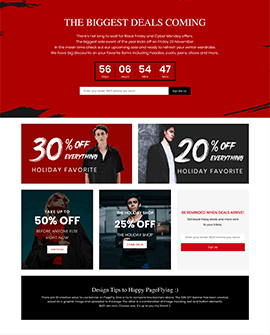BFCM Fashion Shopify coming soon page template