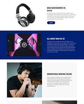 Electronics Shopify page template