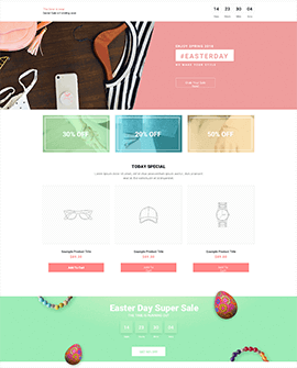 Easter | accessories Shopify homepage template