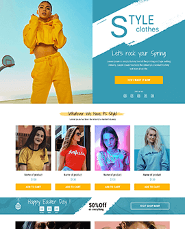 Fashion Shopify homepage template