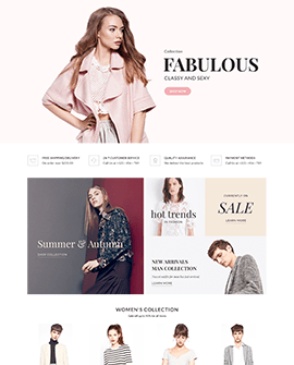 Fabulous - Fashion Shopify homepage template