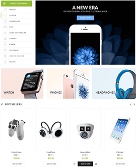 Electronics Shopify home page template