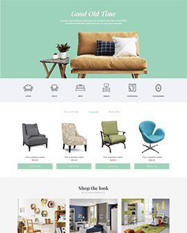 Interno - Furniture Shopify page template