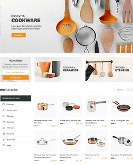 Kitchen accessories Shopify page template