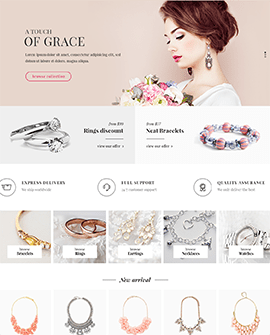 Jewelry Shopify page template