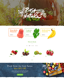 Food Drink Shopify page template