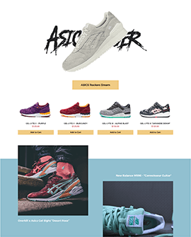 Shoes Shopify homepage template