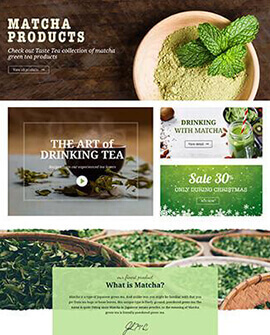 Shopify tea page template