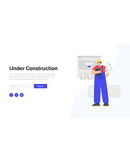 Shopify under construction page template